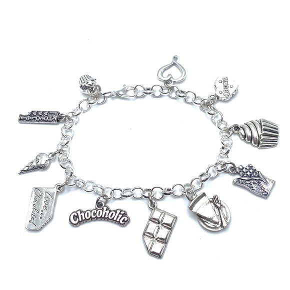Chocoholic Charm Bracelet Chocolate Lovers - Picture 2 of 8